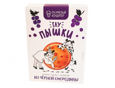 Печенье ГЛУ-ПЫШКИ с чёрной смородиной