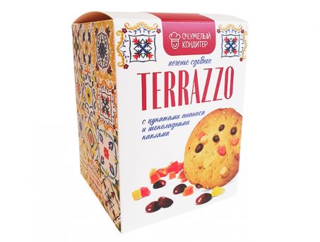 Печенье TERRAZZO с цукатами из ананаса