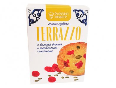 Печенье TERRAZZO с вишней и семечками