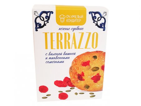 Печенье TERRAZZO с вяленой вишней и тыквенными семечками